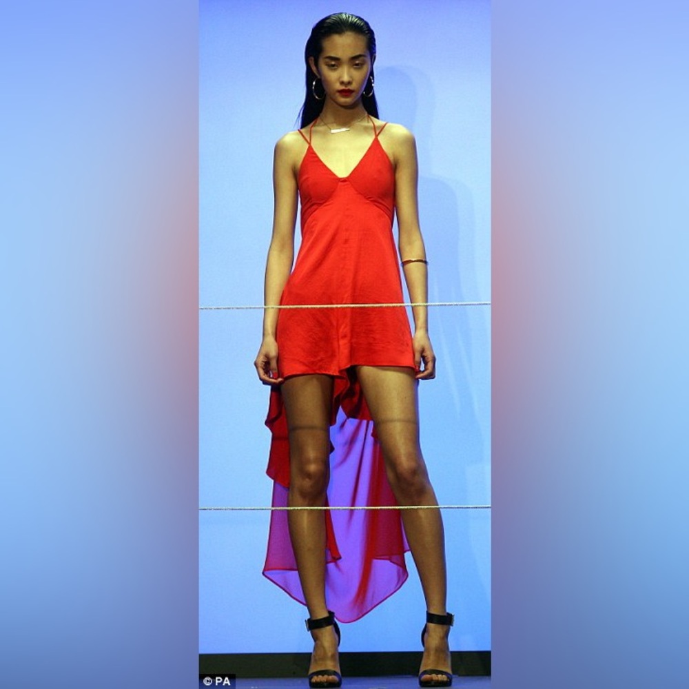 Rihanna River Island Red Romper Dress